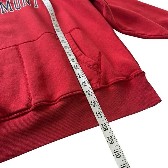 Vintage Vermont Oversized Red Crewneck Fleece Sweatshirt, M - Picture 7 of 8